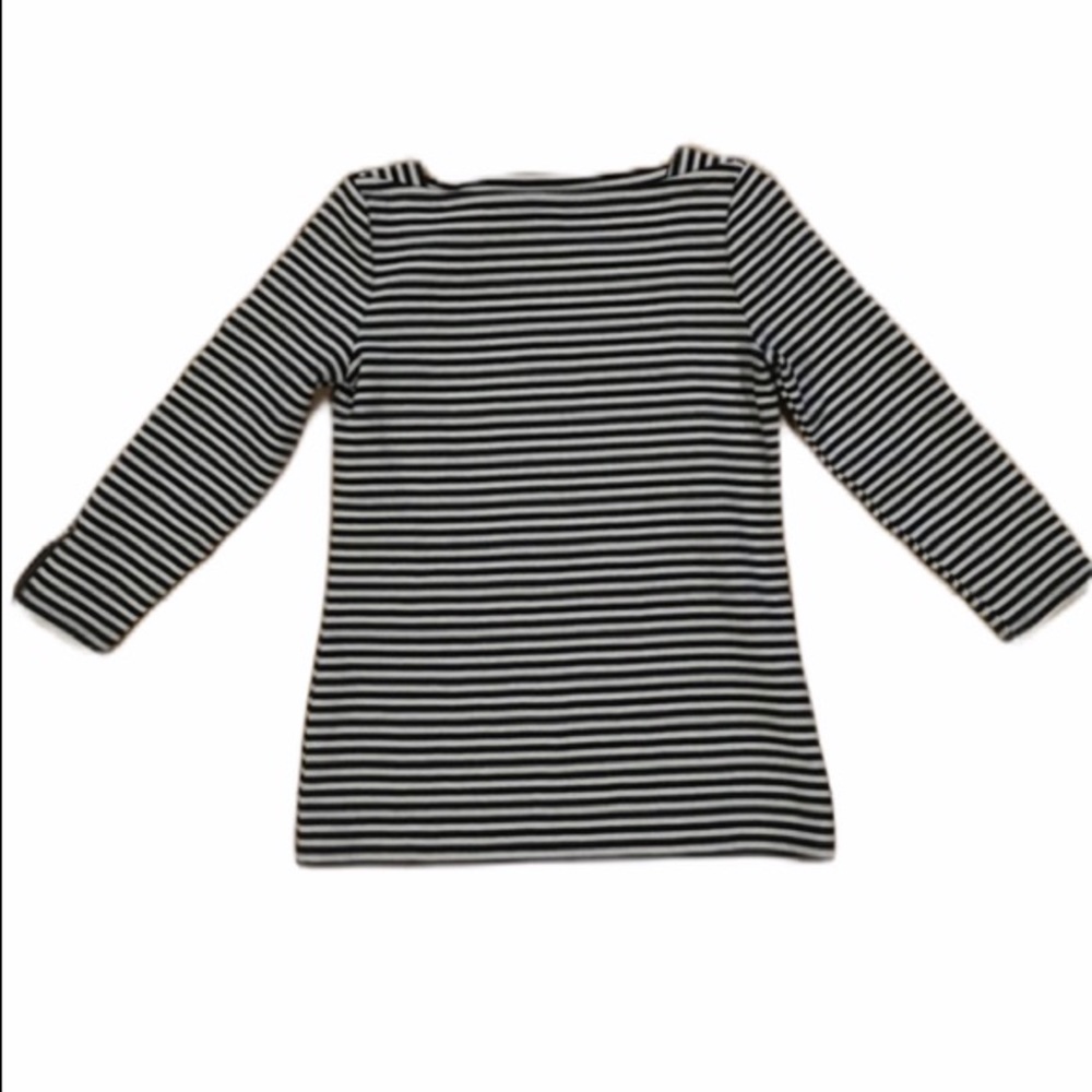 Talbots black & white 3/4 sleeve size XS